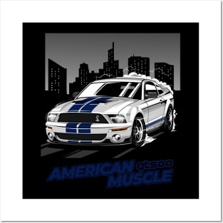 Shelby Cobra GT 500 White Posters and Art